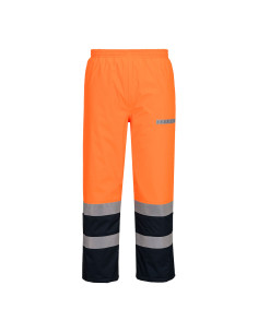 Spodnie trudnopalne Portwest FR434 Bizflame Rain Multi-Norm Pomarańczowy/Granatowy