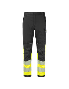 Spodnie trudnopalne Portwest FR450 Modaflame Work PW3 Żółty/Czarny