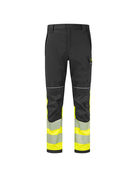 Spodnie trudnopalne Portwest FR450 Modaflame Work PW3 Żółty/Czarny