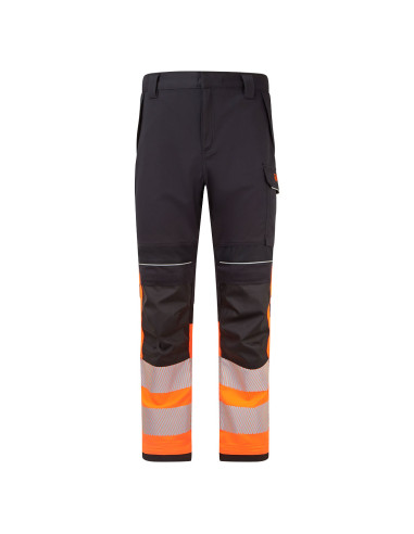 Spodnie trudnopalne Portwest FR451 Modaflame Work PW3 Pomarańczowy/Czarny