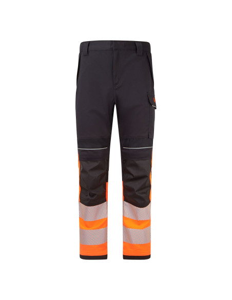 Spodnie trudnopalne Portwest FR451 Modaflame Work PW3 Pomarańczowy/Czarny
