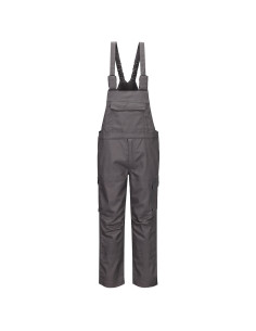 Ogrodniczki trudnopalne Portwest FR455 Bizflame Industry Szary