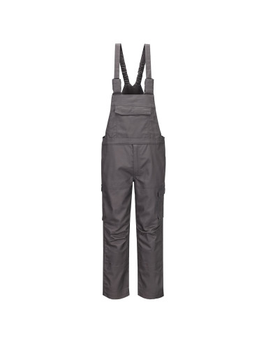 Ogrodniczki trudnopalne Portwest FR455 Bizflame Industry Szary