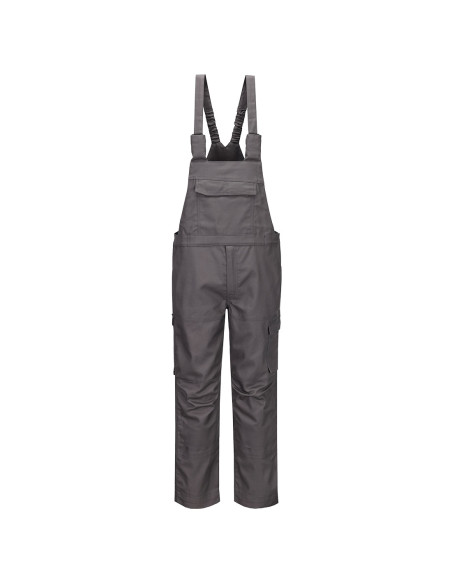 Ogrodniczki trudnopalne Portwest FR455 Bizflame Industry Szary