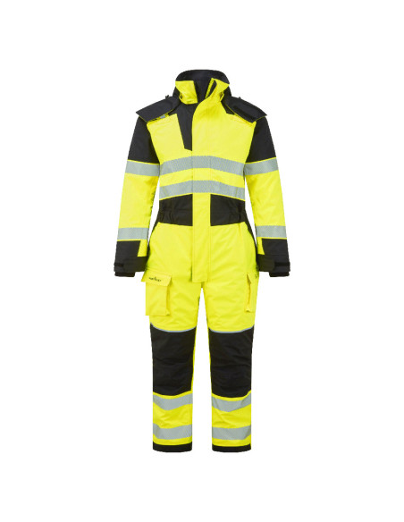 Kombinezon trudnopalny Portwest FR516 Modaflame Rain+ Hi-Vis Żółty/Czarny