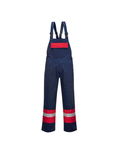 Ogrodniczki trudnopalne Portwest FR57 Bizflame Work Granatowy