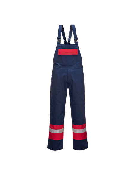 Ogrodniczki trudnopalne Portwest FR57 Bizflame Work Granatowy