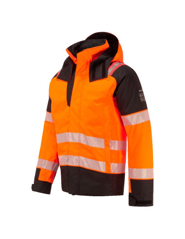 Zimowa kurtka trudnopalna ostrzegawcza Portwest FR606 Modaflame Rain PW3 | ToSafe