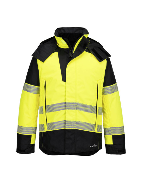 Kurtka trudnopalna Portwest FR606 Modaflame Rain PW3 Żółty/Czarny
