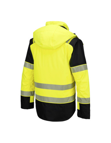 Zimowa kurtka trudnopalna ostrzegawcza Portwest FR606 Modaflame Rain PW3 | ToSafe