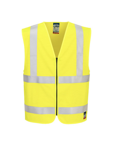 Kamizelka trudnopalna Portwest FR615 Bizflame Rain HV Żółty