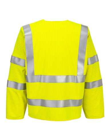 Kamizelka trudnopalna ostrzegawcza Portwest FR616 Bizflame Rain HV z rękawami | ToSafe