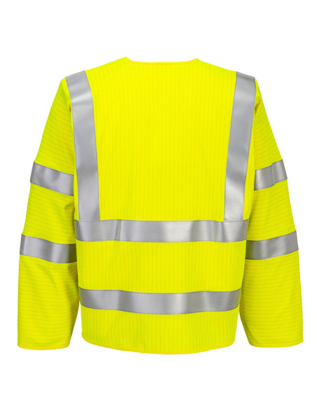 Kamizelka trudnopalna ostrzegawcza Portwest FR616 Bizflame Rain HV z rękawami | ToSafe