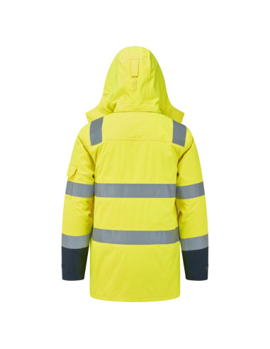 Zimowa kurtka trudnopalna ostrzegawcza Portwest FR617 Bizflame Rain Multi-Norm | ToSafe