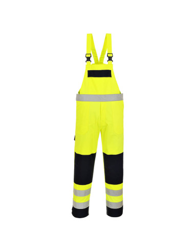 Ogrodniczki trudnopalne Portwest FR63 Bizflame Multi-Norm HV Żółty/Granatowy