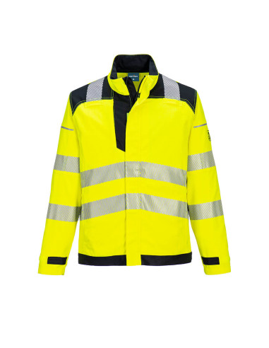 Bluza trudnopalna Portwest PW3 Modaflame FR714 z taśmą ostrzegawczą Żółty/Czarny