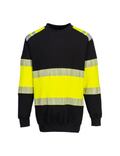 Bluza trudnopalna Portwest PW3 Modaflame FR716 z taśmą ostrzegawczą Żółty/Czarny
