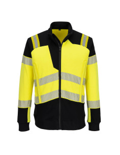 Bluza trudnopalna Portwest PW3 Modaflame FR717 z pełnym zamkiem Żółty/Czarny