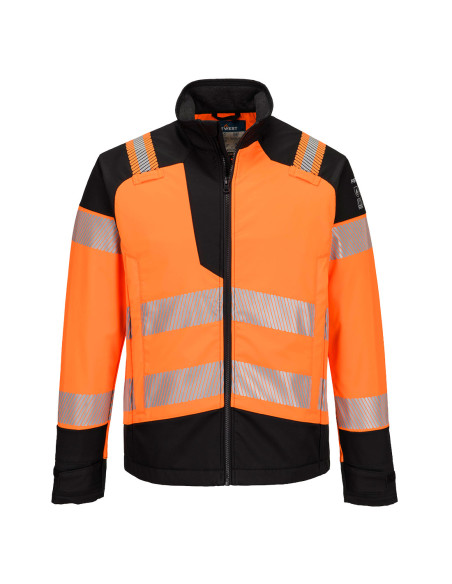 Kurtka softshell trudnopalna Portwest PW3 Modaflame FR718 Pomarańczowy/Czarny