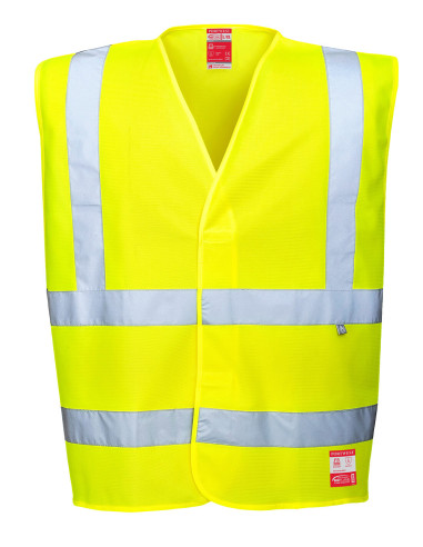 Kamizelka trudnopalna Portwest FR71 Bizflame Rain HV Żółty