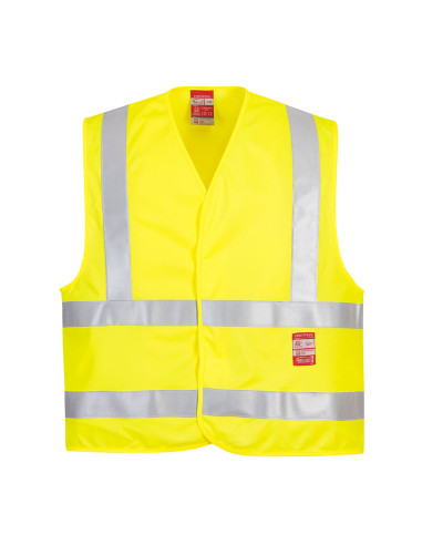 Kamizelka ostrzegawcza trudnopalna Portwest FR75 Bizflame Rain HV Żółty