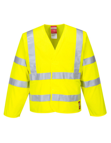 Trudnopalna kurtka ostrzegawcza Portwest FR85 Bizflame Rain HV Żółty
