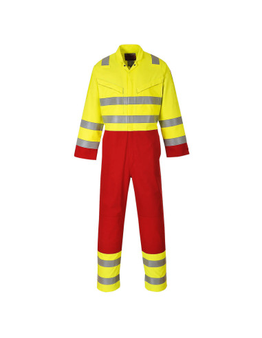 Kombinezon trudnopalny ostrzegawczy Portwest FR90 Bizflame Work HV Żółty