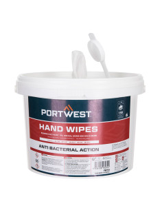 Portwest IW10 chusteczki czyszczące antybakteryjne 150 szt. Biały