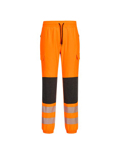 Spodnie ostrzegawcze Portwest PW3 Flexi Jogger KX346 Pomarańczowy/Czarny