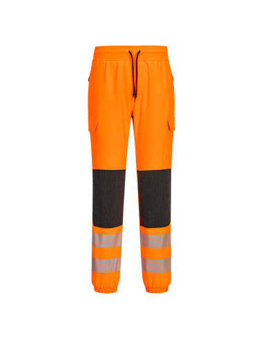 Spodnie ostrzegawcze Portwest PW3 Flexi Jogger KX346 Pomarańczowy/Czarny