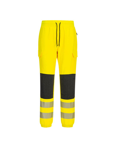Spodnie ostrzegawcze Portwest PW3 Flexi Jogger KX346 Żółty/Czarny