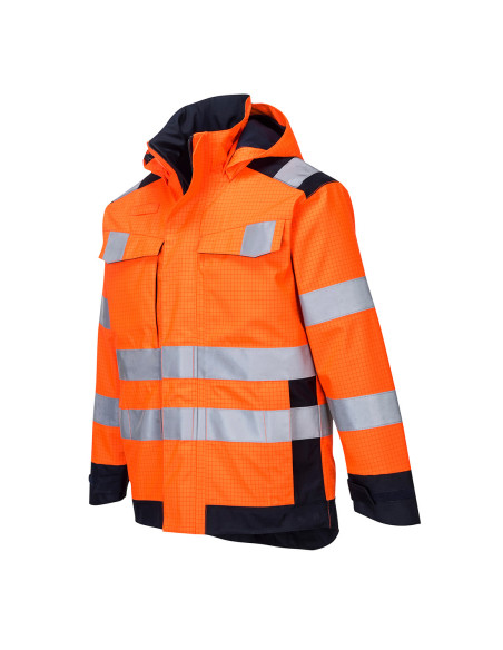 Kurtka ochronna trudnopalna Portwest MV70 Modaflame Rain+ HV | ToSafe