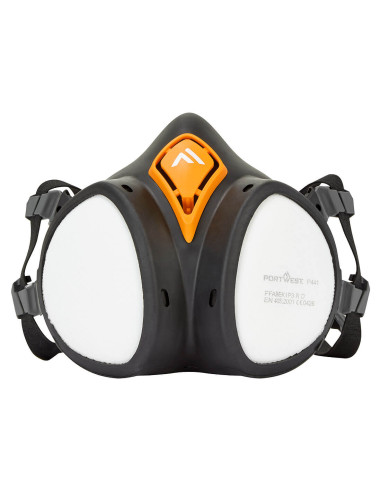 Półmaska ochronna Portwest P441 ABEK1P3 z filtrami Czarny
