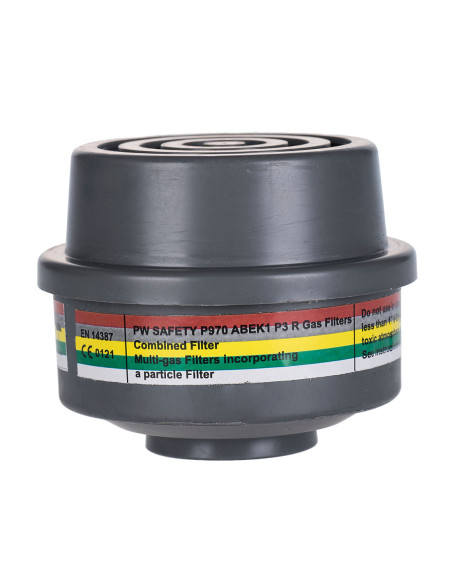 Filtr kombinowany ABEK1P3 Portwest P970 z gwintem specjalnym Szary