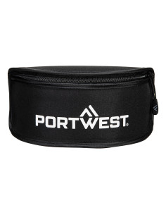 Etui na gogle ochronne Portwest PA16 twarde z zamkiem Czarny
