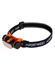 Latarka czołowa LED USB Portwest PA70 150 lumenów Czarny