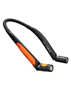 Latarka LED USB na szyję Portwest PA73 320 lumenów Czarny/Pomarańczowy