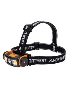 Latarka czołowa LED USB z czujnikiem ruchu Portwest PA76 230 lumenów Czarny/Pomarańczowy