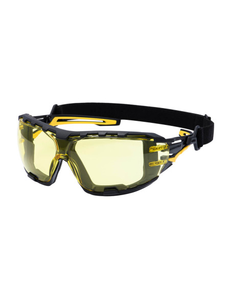 Okulary ochronne Portwest Wraparound Plus PR02 Bursztynowy