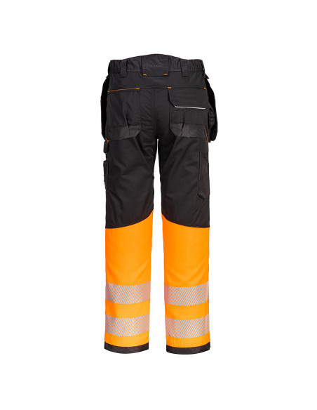 Spodnie ostrzegawcze Portwest PW307 PW3 – spodnie HI-VIS klasa 1 z kieszeniami kaburowymi | ToSafe