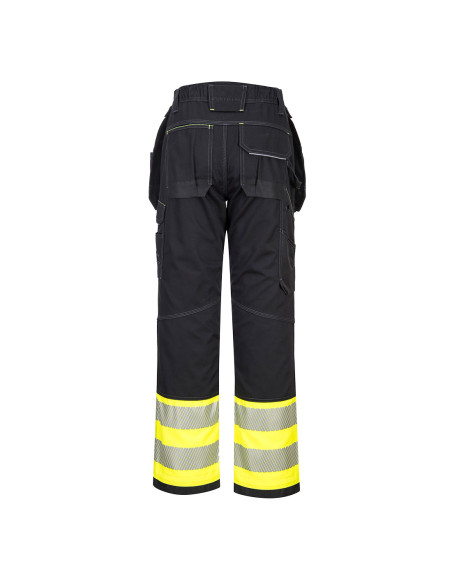 Spodnie ostrzegawcze Portwest PW307 PW3 – spodnie HI-VIS klasa 1 z kieszeniami kaburowymi | ToSafe