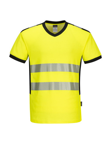 T-shirt ostrzegawczy Portwest PW310 Żółty/Czarny