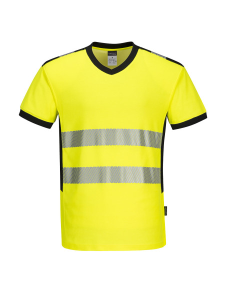 T-shirt ostrzegawczy Portwest PW310 Żółty/Czarny