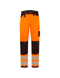 Spodnie robocze ostrzegawcze Portwest PW3 hi-vis Pomarańczowy/Czarny