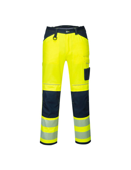 Spodnie robocze ostrzegawcze Portwest PW3 hi-vis Żółty/Granatowy