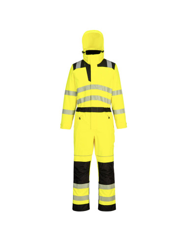 Kombinezon przeciwdeszczowy ostrzegawczy Portwest PW3 hi-vis Żółty/Czarny