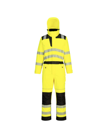 Kombinezon przeciwdeszczowy ostrzegawczy Portwest PW3 hi-vis Żółty/Czarny