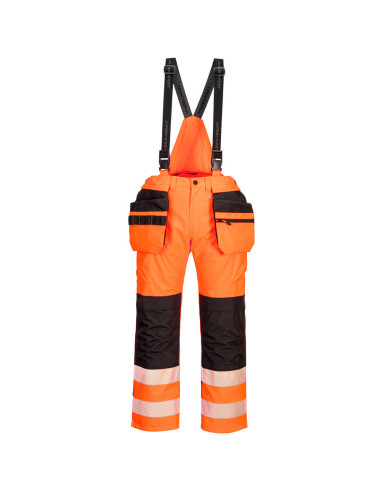 Ogrodniczki ostrzegawcze Portwest PW3 Hi-Vis Rain Pomarańczowy/Czarny
