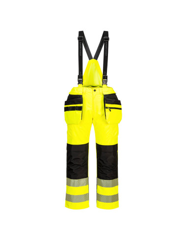 Ogrodniczki ostrzegawcze Portwest PW3 Hi-Vis Rain Żółty/Czarny