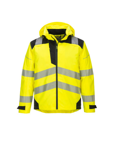 Kurtka przeciwdeszczowa ostrzegawcza Portwest PW3 Extreme hi-vis Żółty/Czarny